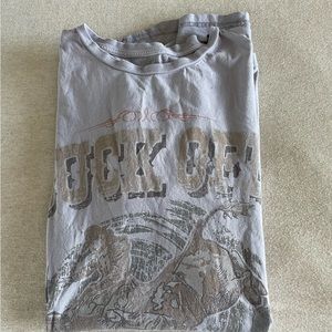 Buck Off Rue 21 oversized shirt